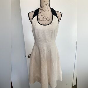 Karen Millen ivory halter dress
